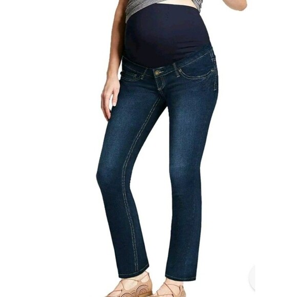 Hybrid & Company Denim - Hybrid & Company Womens Maternity Jeans SZ S (6) Super Comfy Stretch Medium Wash